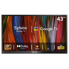 Sylvox Google Outdoor TV 43in Waterproof Smart TV Voice 1000 nits Deck Pro 2.0