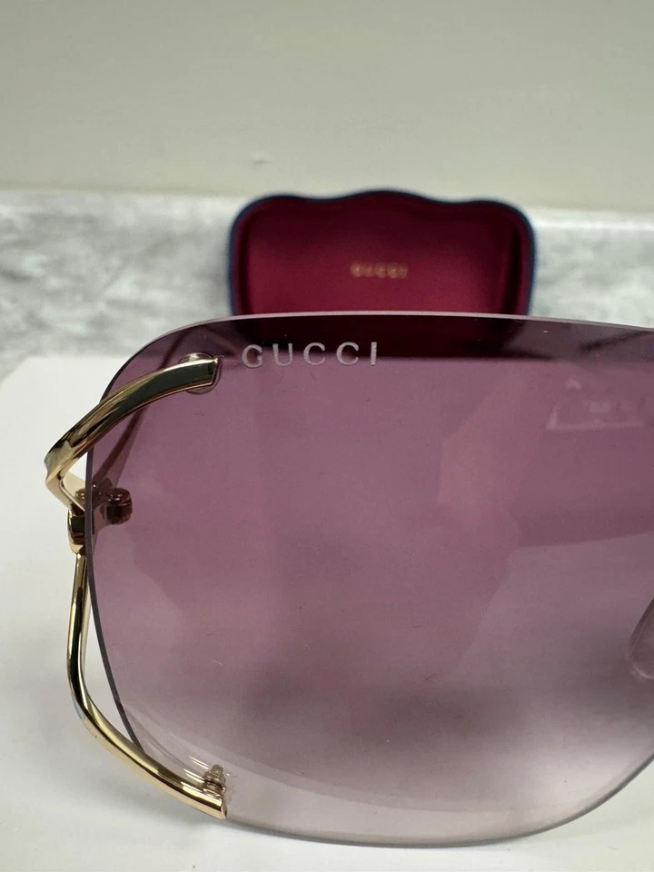 GUCCI | NUEVO | 0646S | 0646S - 003 | DORADO - AZUL BEBÉ | VIOLETA DEGRADADO Foto 2 de 4
