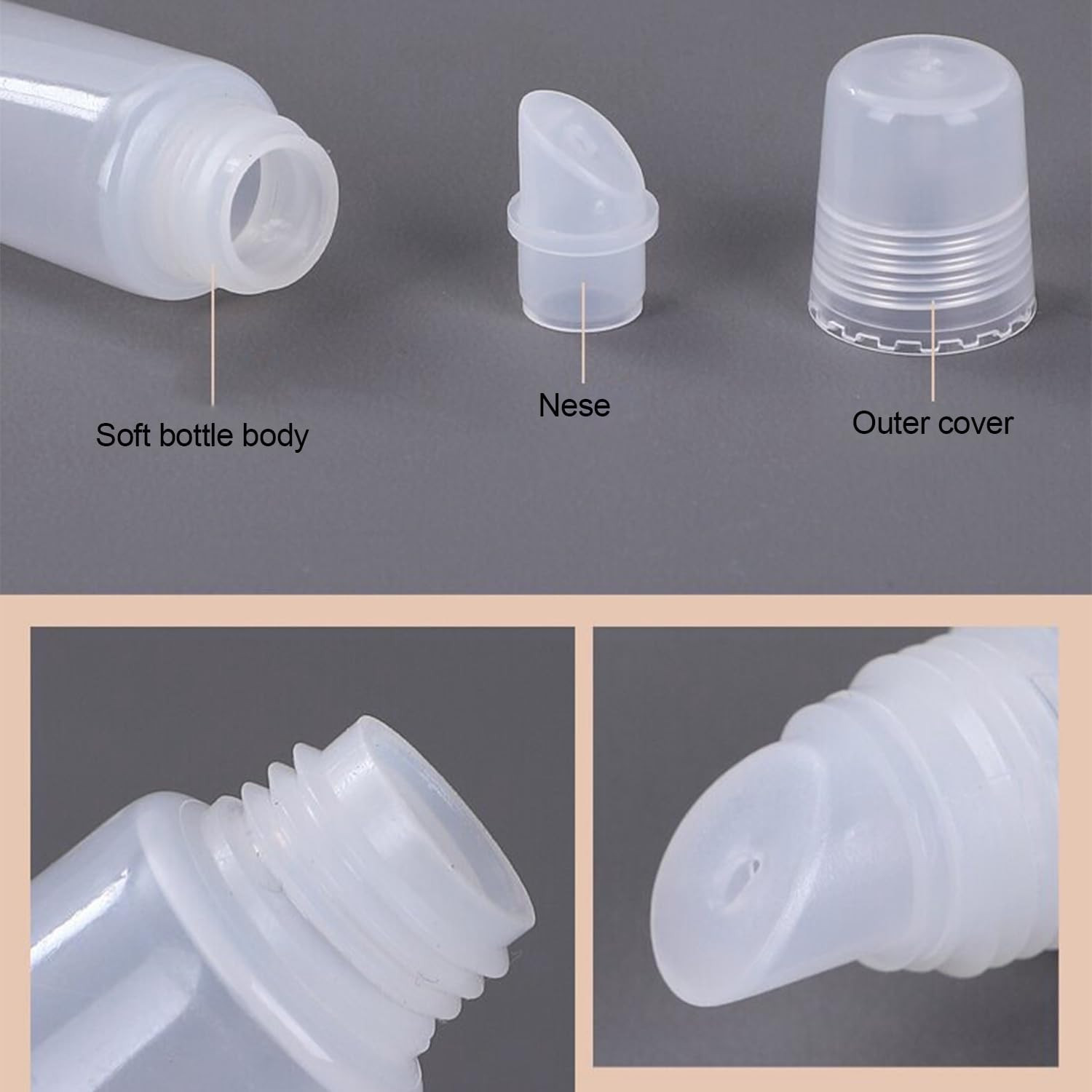 Empty Lip Gloss Tubes Empty 15Ml Clear Lip Balm Containers Empty Lip Balm Tubes 