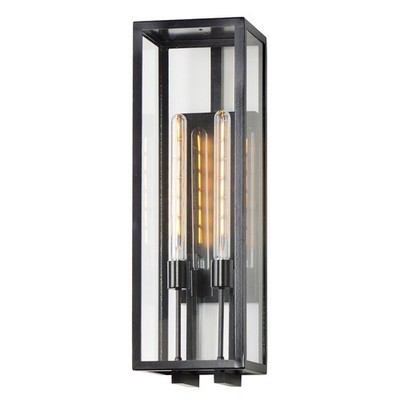 Dark Bronze Two Light Outdoor Wall Sconce from the Catalina Collection