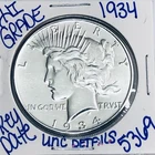 1934 SILVER PEACE DOLLAR AUTHENTIC HI GRADE U.S. MINT COIN RARE KEY DATE 5369