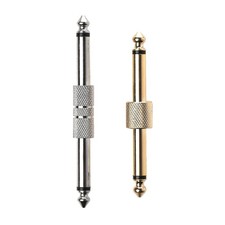 1/4" 6.35mm MONO Jack Male To Male Coupler Plug Adapter For Guitar Effects Pedal