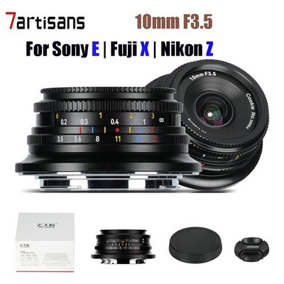 7artisans 10mm F3.5 Ultra Wide Angle APS-C Mirrorless Camera Lens fr E/X/Z Mount