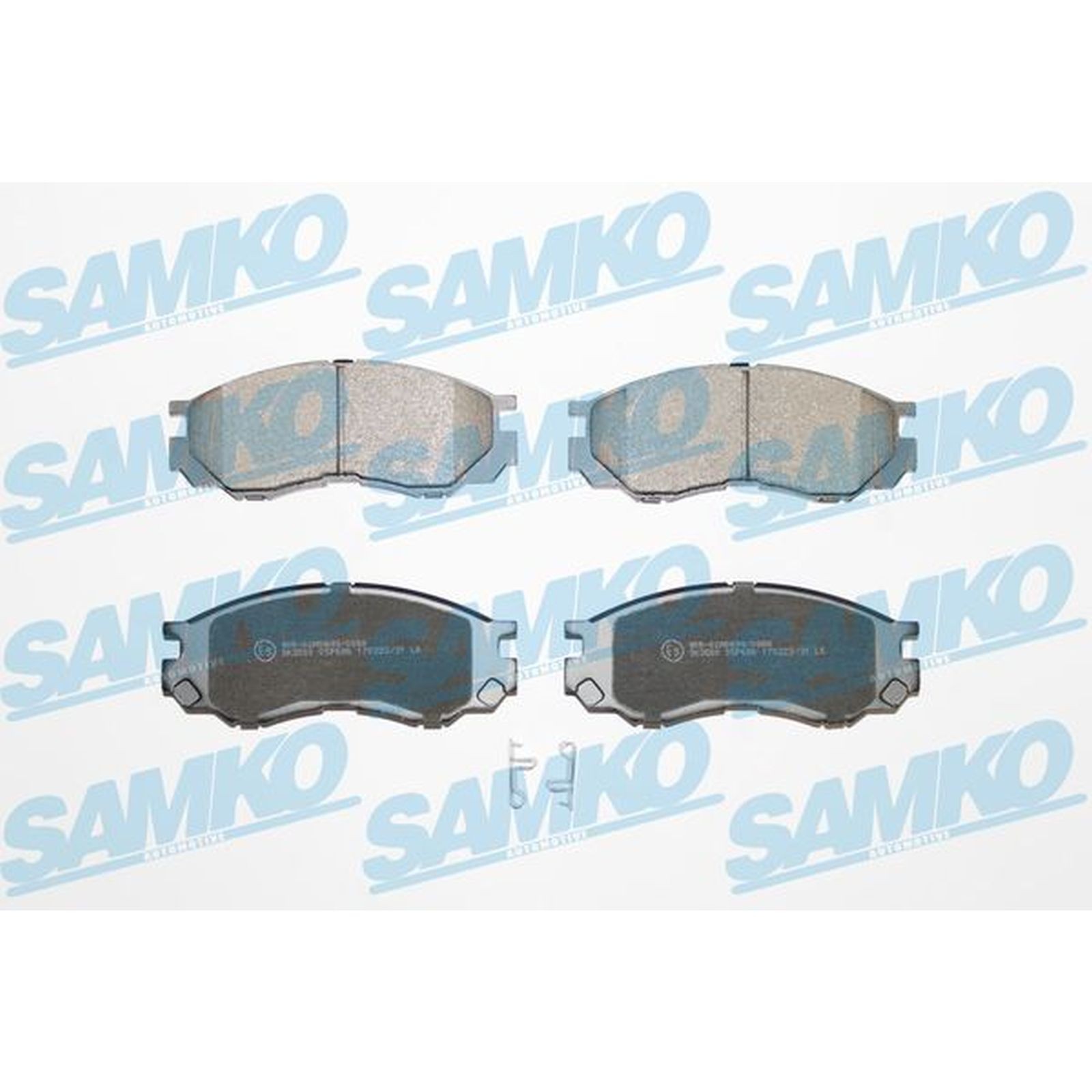 1x ORIGINAL® SAMKO Bremsbelagsatz, Scheibenbremse Vorne für Mitsubishi L200