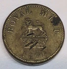 SOVEREIGN COIN WEIGHT ANTIQUE NUMISMATIC HALF GUINEA GOLD SCALES WEIGHT BRASS