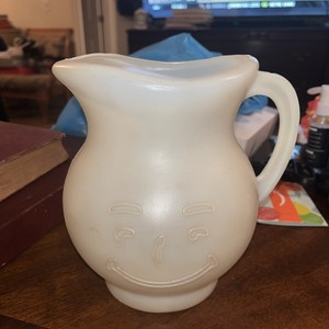 Vintage Kool-Aid White Plastic Pitcher