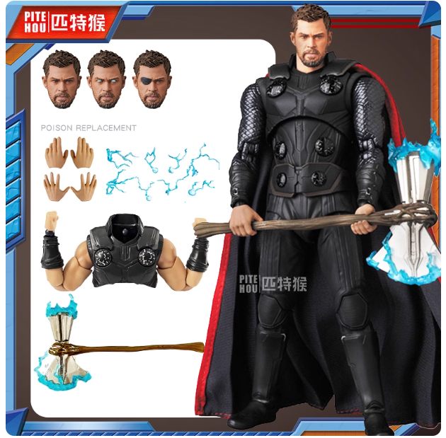 No.104 MAFEX THOR 『AVENGERS NFINTY WAR』 New Mafex No.104 Avengers Infinity War Thor Odinson Action