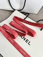 100 Authentic red logo Chanel Ribbon brand new sale by yard