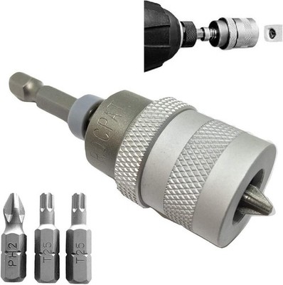 ELECTRIC DRILL to SCREWGUN CONVERTER Adjustable Clutch Drywall Tool Screw Dep...