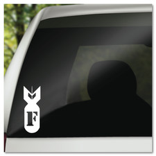 6" F Bomb Funny Vinyl Decal Sticker