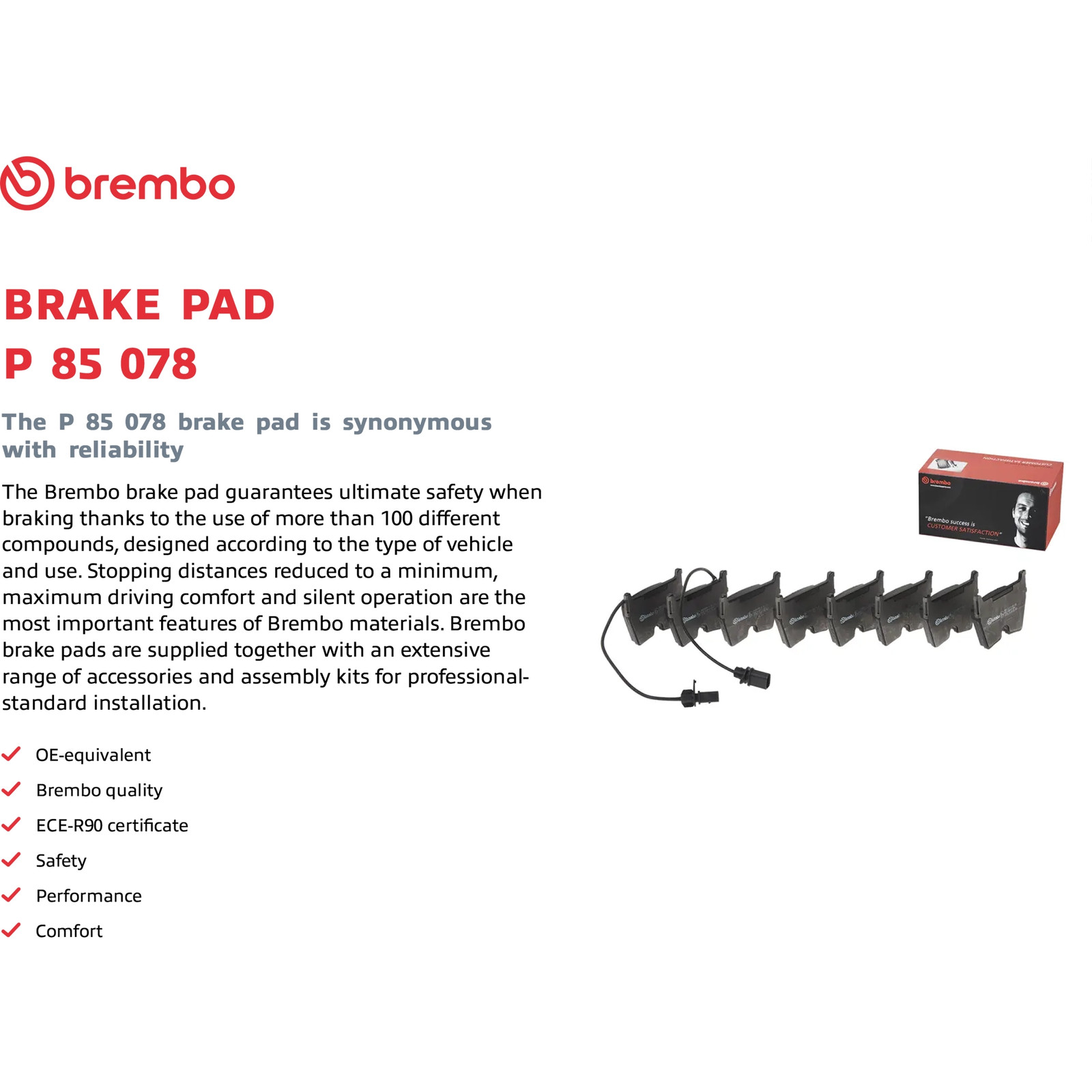 Audi R8 2008-2009 Front Brake pad sets Set