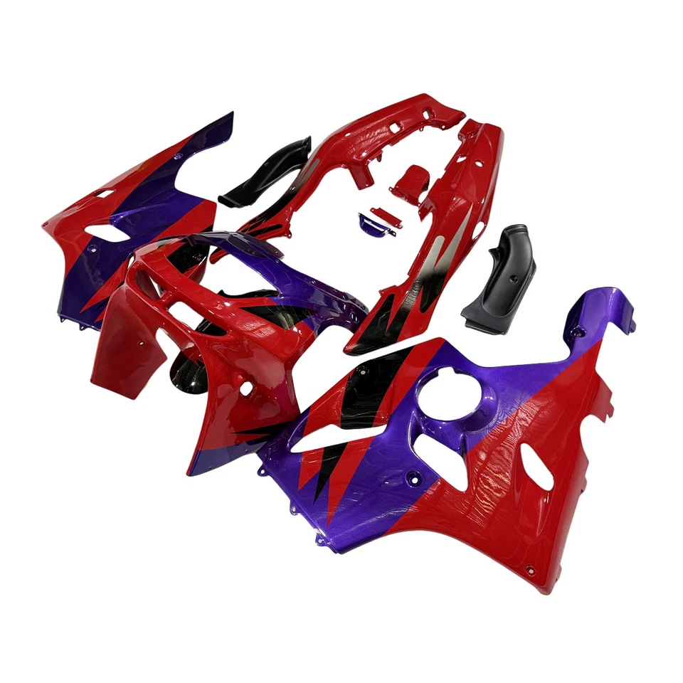 Carenados ABS rojo azul para carrocería Kawasaki Ninja ZX6R ZX-6R 1994 1995 1996 1997 Foto 3 de 4