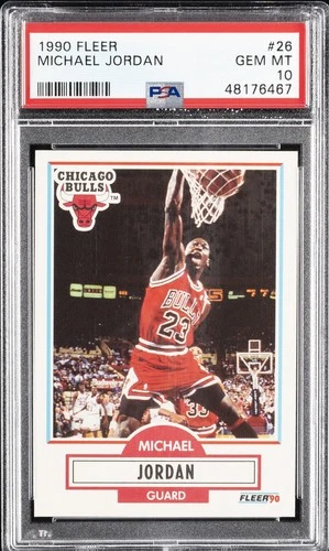 1990 FLEER #26 MICHAEL JORDAN PSA 10