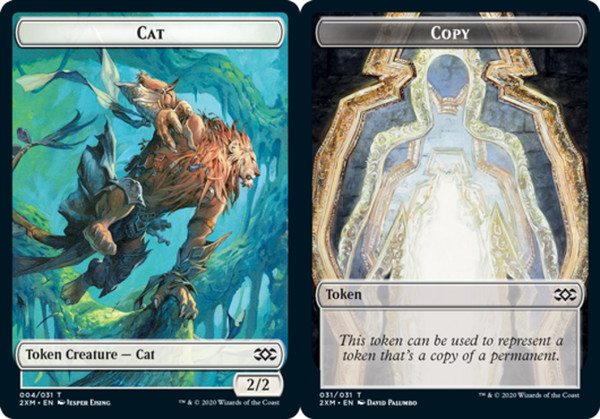 4x MTG Cat Token // Copy Token - Foil, NM-Mint, English Double Masters