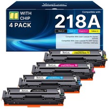 Valuetoner 218A Compatible for HP 218A Toner Cartridges 4 Pack with CHIP ...