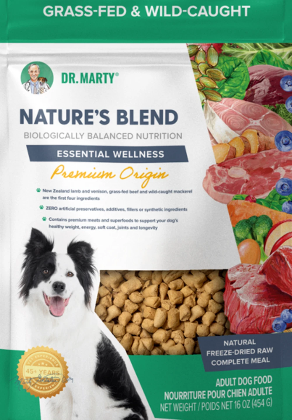 Dr. Marty Nature's Blend Premium Origin Freeze Dried Dog Food 16oz