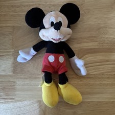 Disney Junior Mickey Mouse 9.5  Bean Bag Plush Stuffed Animal Toy Soft Just Play