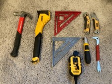 Lot DeWALT DWHT10046 Utility Knife + CRAFTSMAN 16oz Hammer + DEWALT DWHT75900