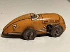 MARX #7 BOAT TAIL RACE CAR TIN WIND UP TOY 1930s