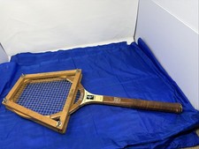 Vintage Wooden Wilson Speed Flex Fibre Face Tennis Racquet 4 1/2 Chris Evert