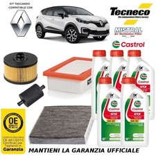 TAGLIANDO RENAULT CAPTUR 1.0 TCe 100cv GPL 2022-2024 H4DF4 FILTRO RETTANGOLARE