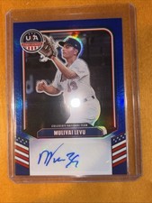 2026 Panini Prizm Stars Stripes Mulivai Levu - Blue Prizm Auto /49 USA