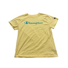 Champion Women's T-shirt Small Yelllow Graphic Logo Workout Gym Outdoor Casual
