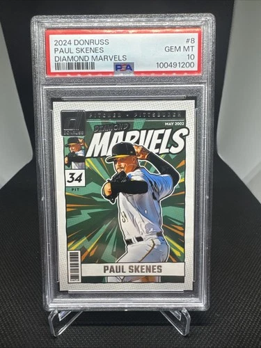 2024 Panini Donruss Diamond Marvels Paul Skenes (RC) #8 - PSA 10 GEM MT