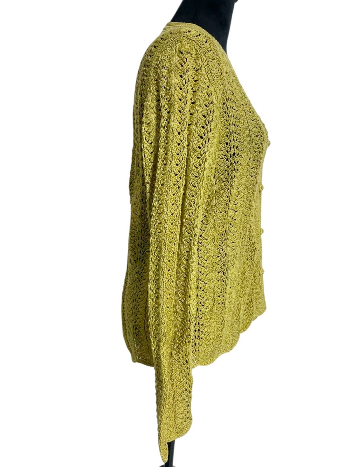 Peruvian Connection Size Small Sweater Cardigan B… - image 3