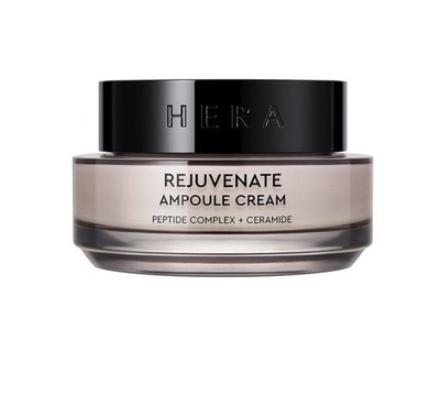 HERA Rejuvenate Ampoule Cream 50ml Black Peptide Premium K-Beauty Plumping Care