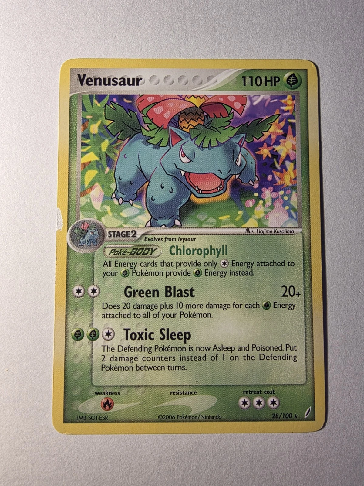 Venusaur Crystal Guardians 28/100 Rare 2006 Pokemon TCG