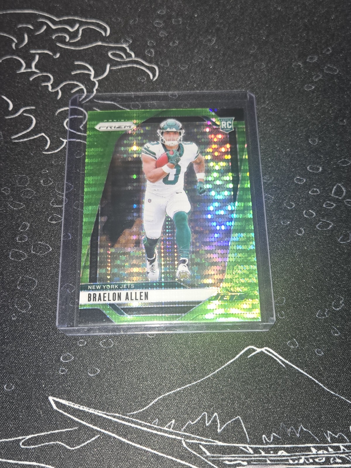 2024 Panini Prizm - Rookies Braelon Allen #311 Neon Green Pulsar Prizm (RC)