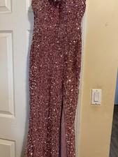 Pink Sequin Formal Dress