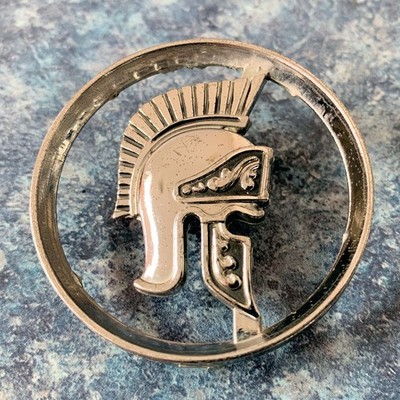 1971-73 BUICK CENTURION Front/Rear EMBLEM Chrome METAL 2'' 9868429 2 PINS VG Cond
