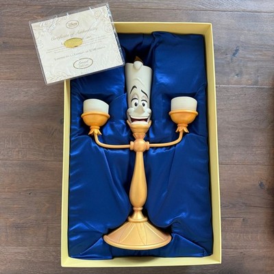 Disney Store Lumiere Candleabra Light Up Figure 14  Beauty & the Beast w/COA