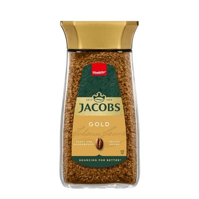 JACOBS Gold Löslicher Bohnenkaffee, Instantkaffee, 200 g im Glas, neu&ovp