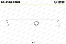 Small End Bushes, connecting rod GLYCO 05-4136 SEMI