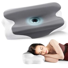 Cervical Pillow for Neck and Shoulder Relief, Cooling Memory Foam Pillow for ...