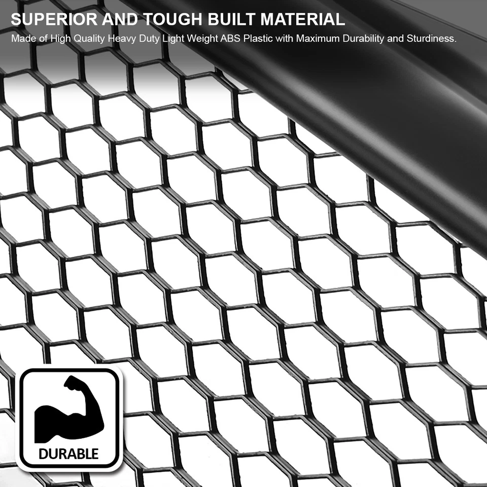 Fits 2003-2007 Infiniti G35 2Dr Coupe Black ABS Front Bumper Mesh Hood Grille Foto 4 de 4