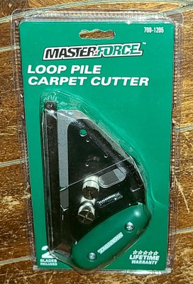 MASTER FORCE Loop Pile Carpet Cutter with 2 Blades - #709-1205