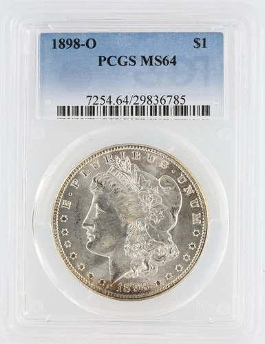 1898-O  Morgan Dollar PCGS MS64 New Orleans Minted Silver Dollar No Reserve
