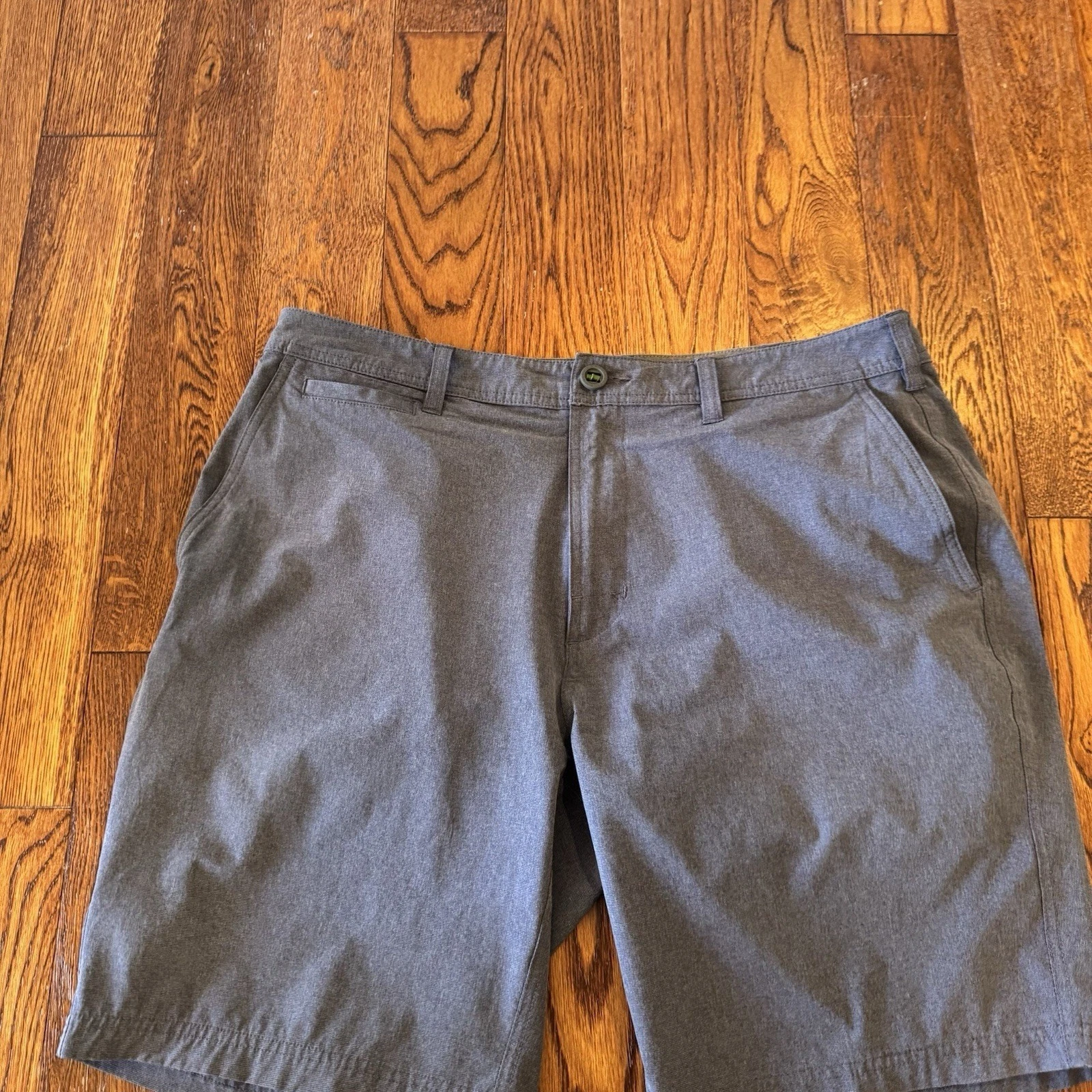 Orvis Shorts Men's 36 Blue Gray Lightweight Quick Dry Pockets Stretch Preppy