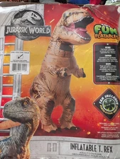 Jurassic World Inflatable T-Rex Dinosaur Costume Adult Brand New *NO Inflator*