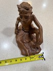 Vintage Balinese Hand Carved Wood Monk Bali Folk Art Statue Eastern Religious — photo 9