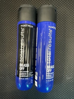Matrix Total Results Brass Off Color Obsessed Shampoo And Conditioner 10.1 oz