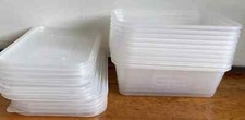 5x 500ml SATCO Plastic Container Lid Food Storage MealPrep Heavy Duty Microwave