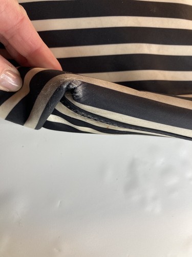 Kate Spade New York Black White Striped Tote Bag - Picture 5 of 9