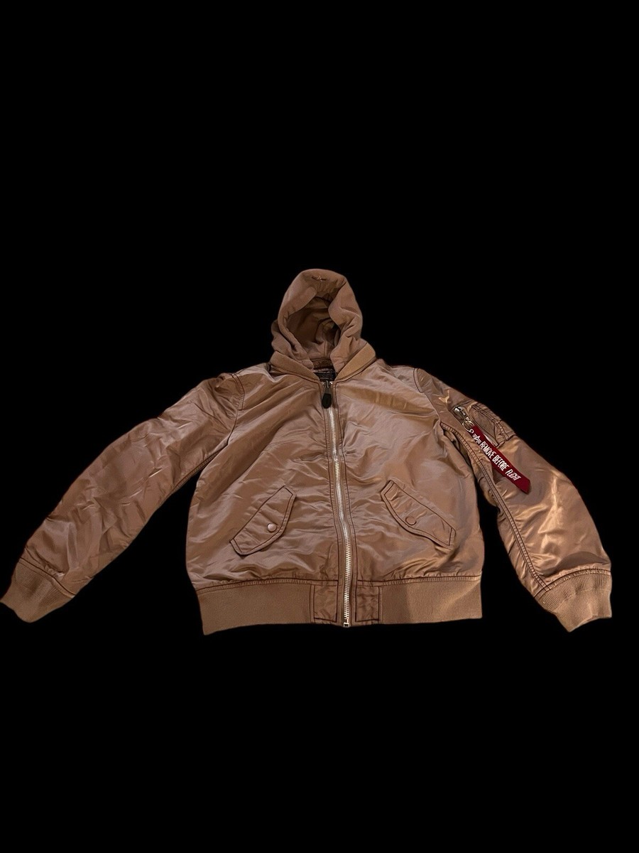 Alpha Industries MA-1 Flight Bomber Jacket With Detachable Hood | eBay