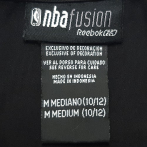 Miami Heat Shirt Boys Medium Black Reebok NBA Fusion Long Sleeve Activewear - Picture 12 of 14