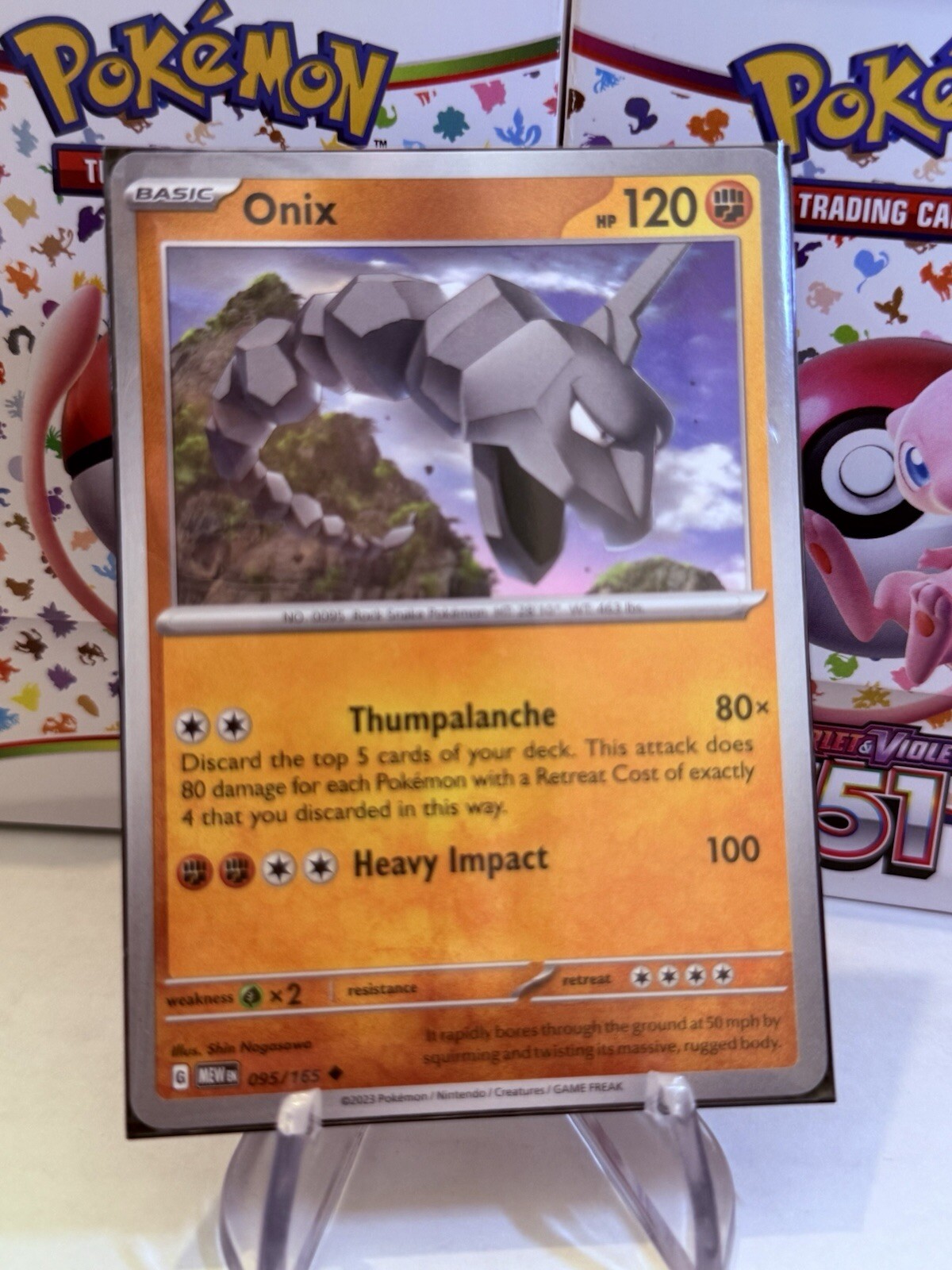 Onix 095/165 | SV - MEW en: 151 | Uncommon - English | Pokemon NM